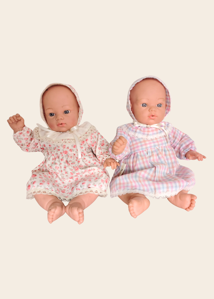 VESTIDO MUÑECA VICHY ROSADO