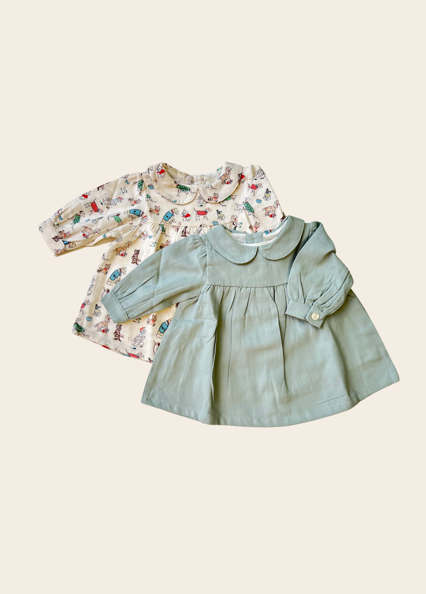 VESTIDO DINAMARCA VERDE BABY SIN CUBRE PAÑAL