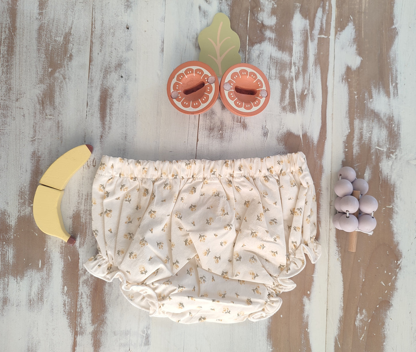 VESTIDO ELENA BEIGE FLORES AMARILLAS