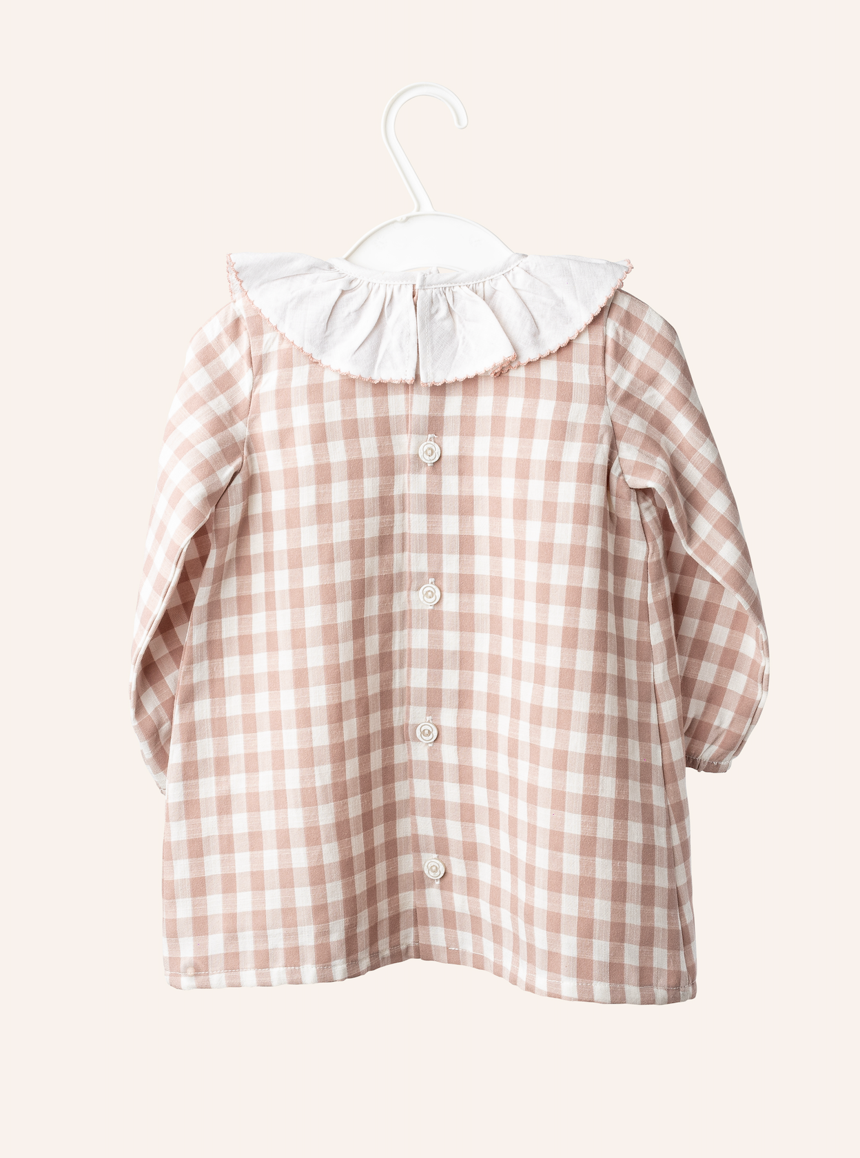 VESTIDO FRANCIA VICHY ROSADO