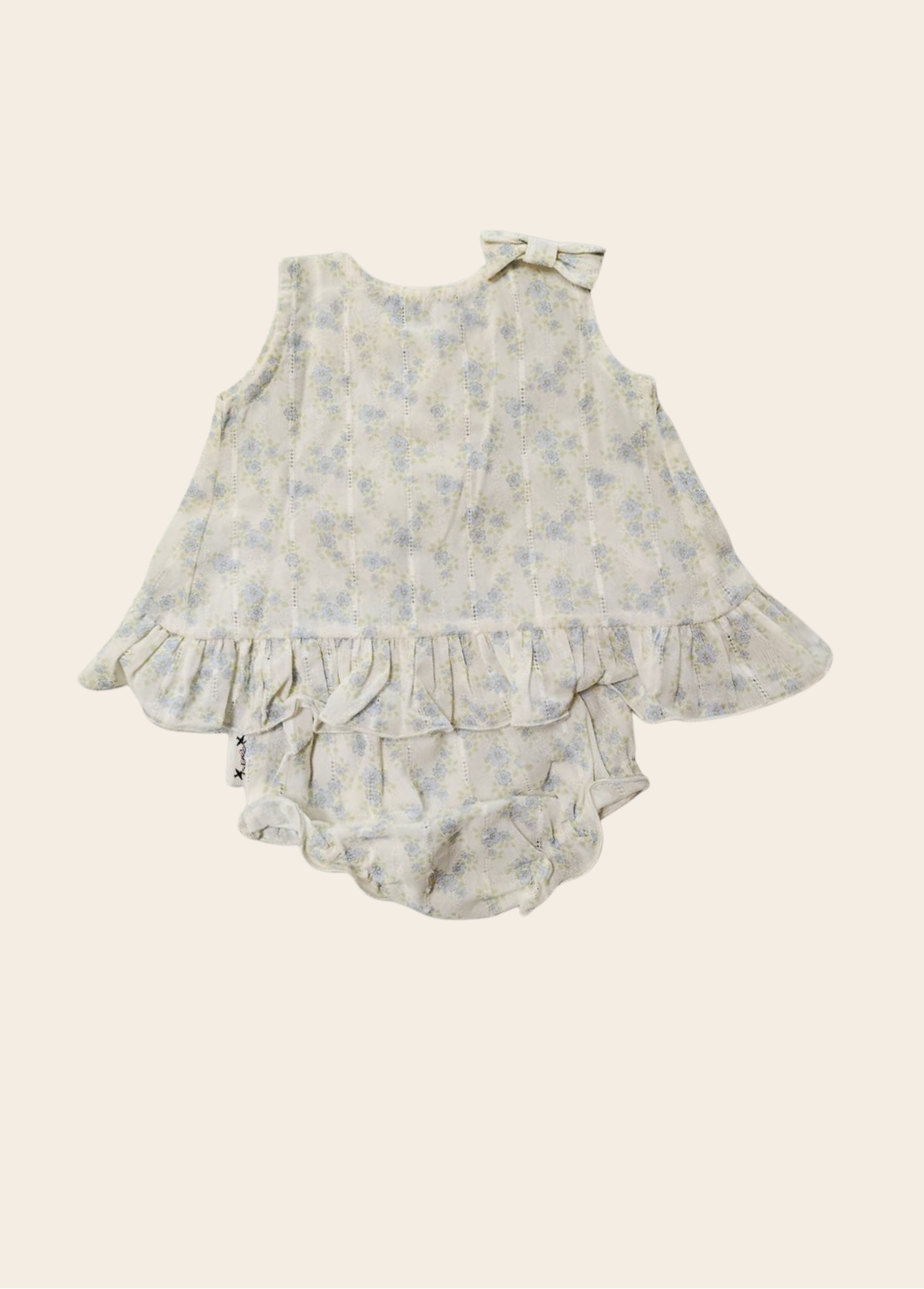 Conjunto Esmeralda Flores Celeste