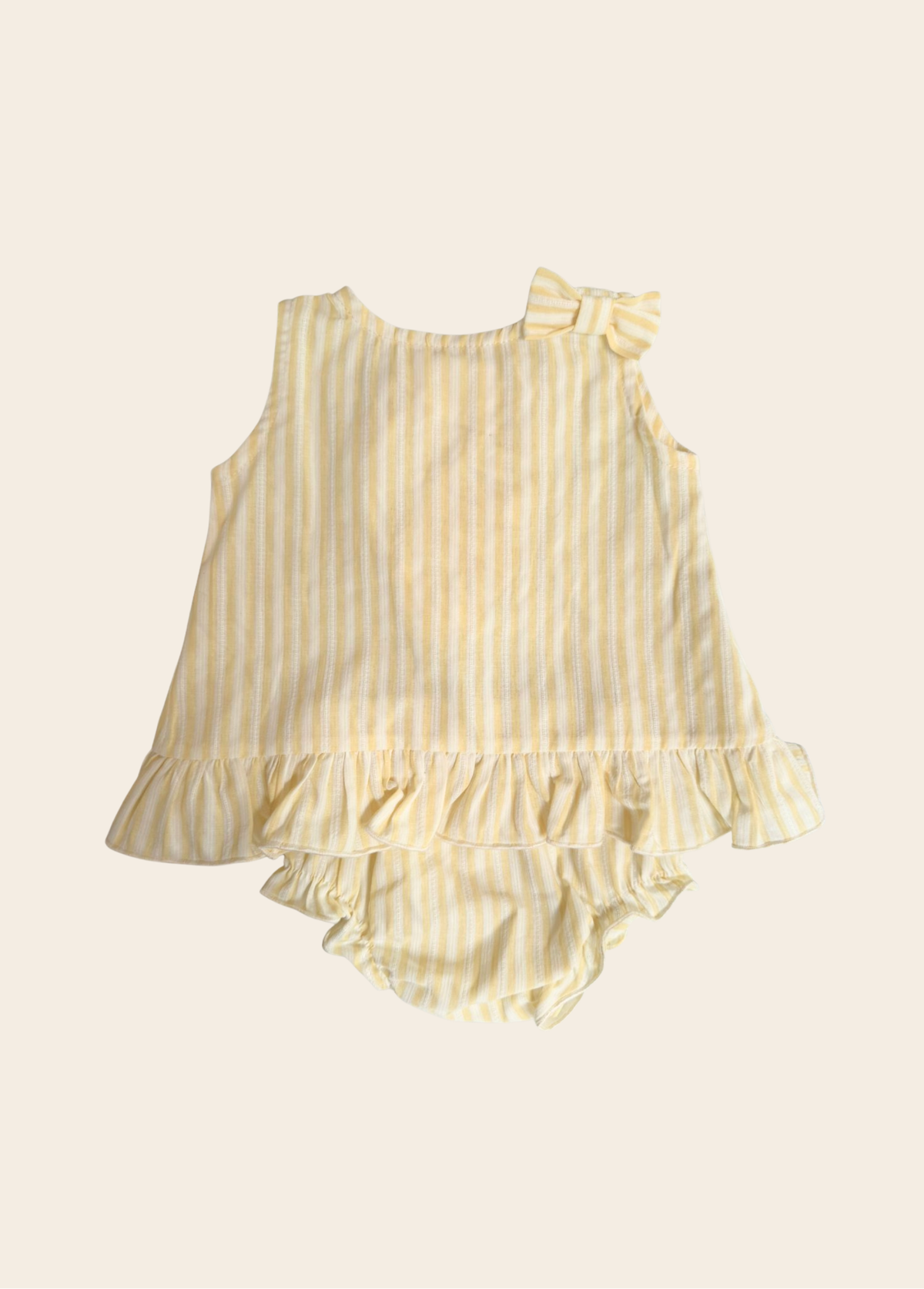 Conjunto Esmeralda Rayas Amarillas