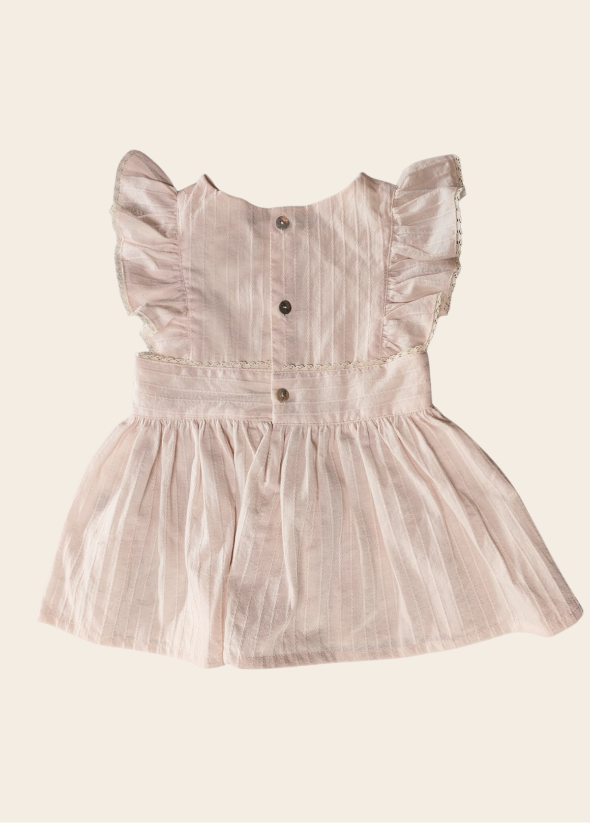 Vestido Rubí Rosado Líneas