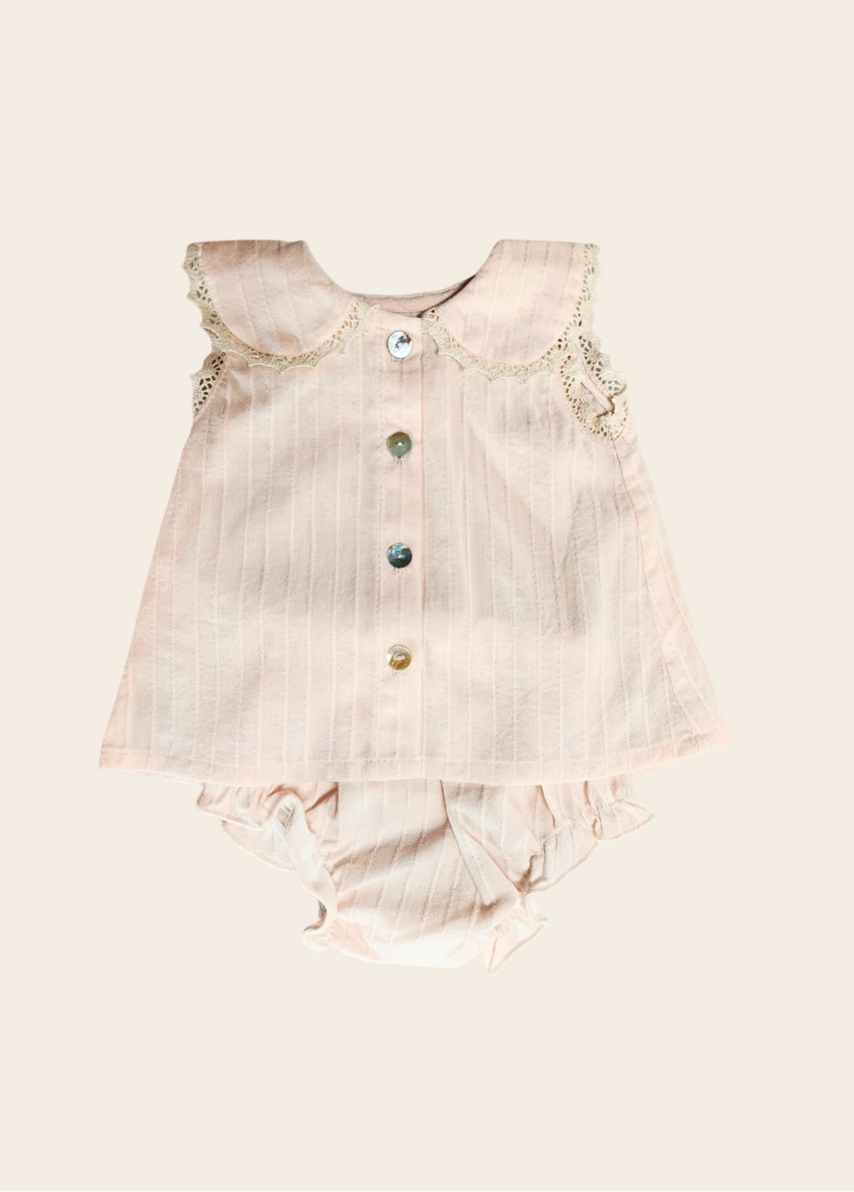 Conjunto Ámbar Rosado Líneas