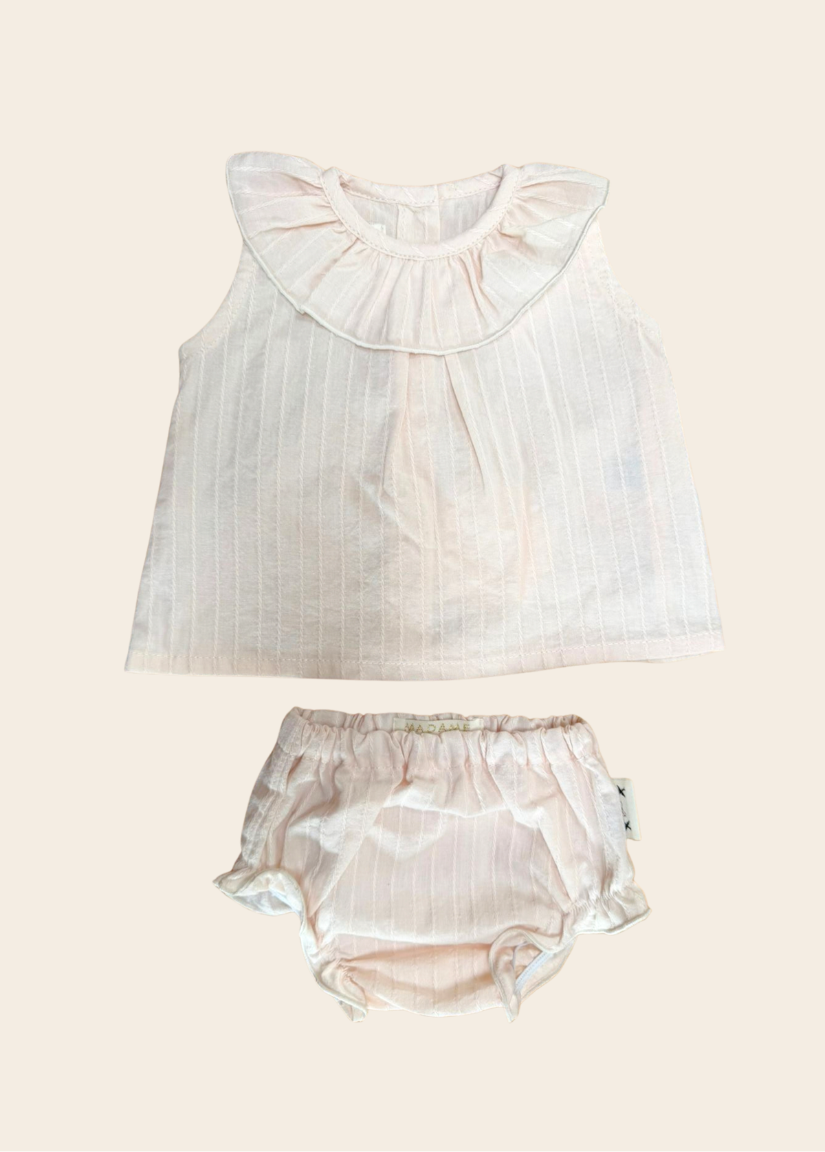 Conjunto Ópalo Rayas Rosadas