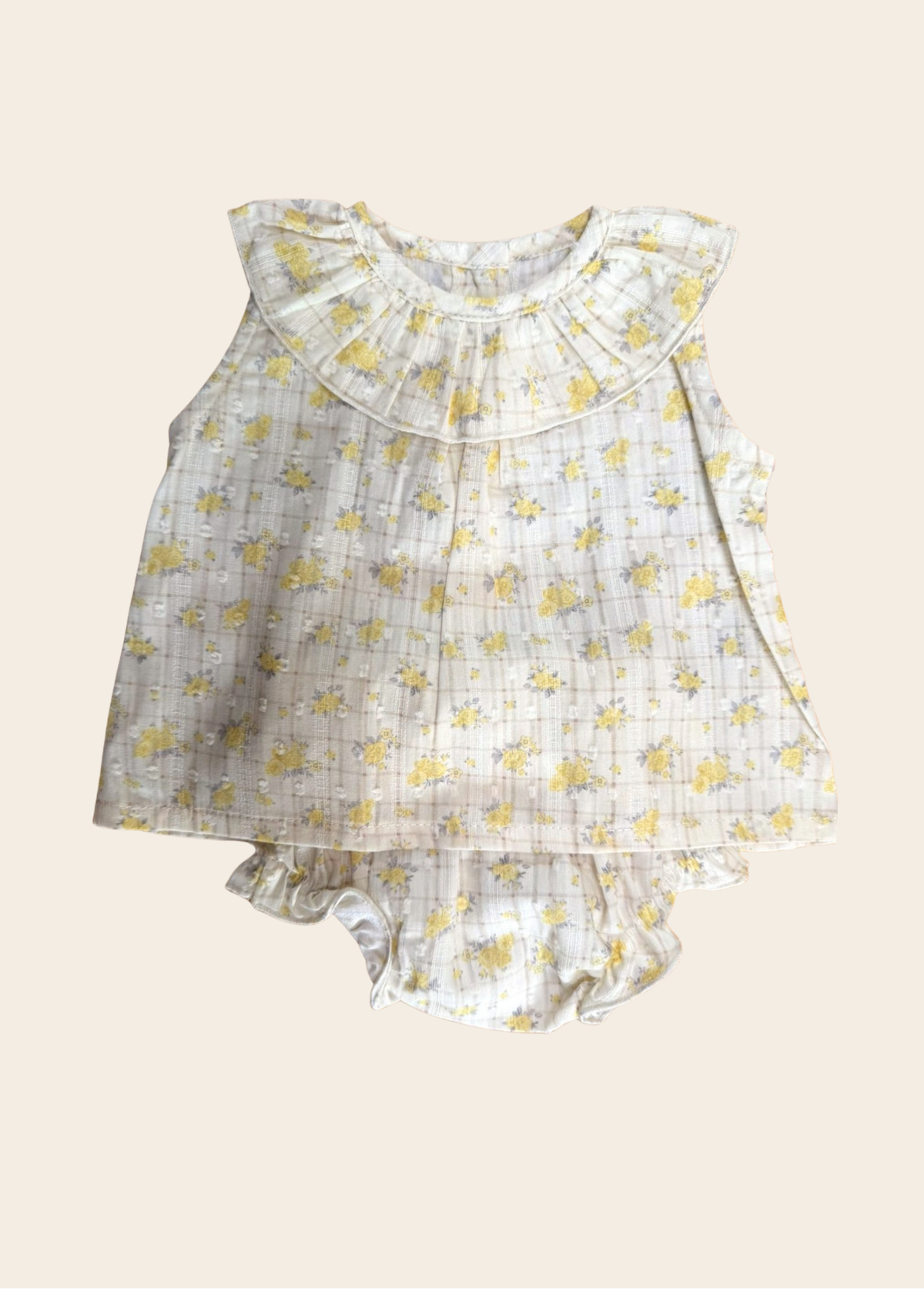 Conjunto Ópalo Flores Amarillas