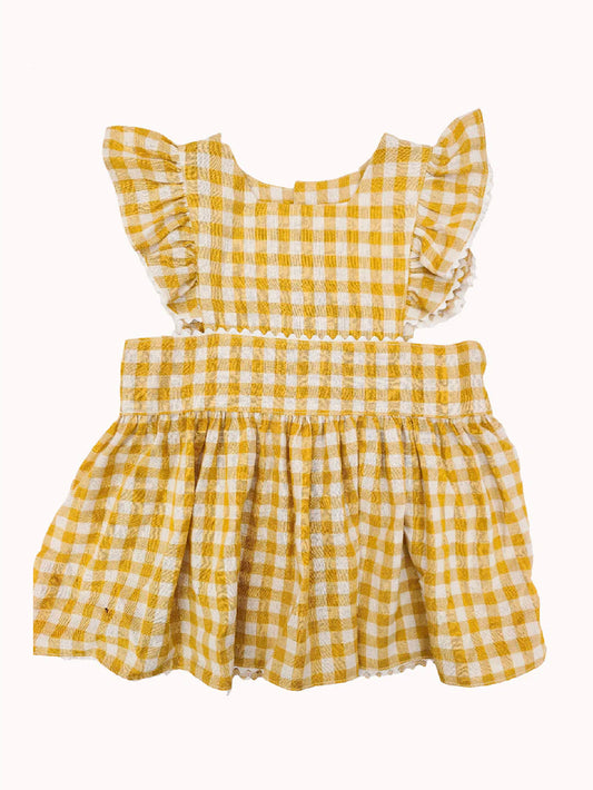 VESTIDO ANA VICHY AMARILLO