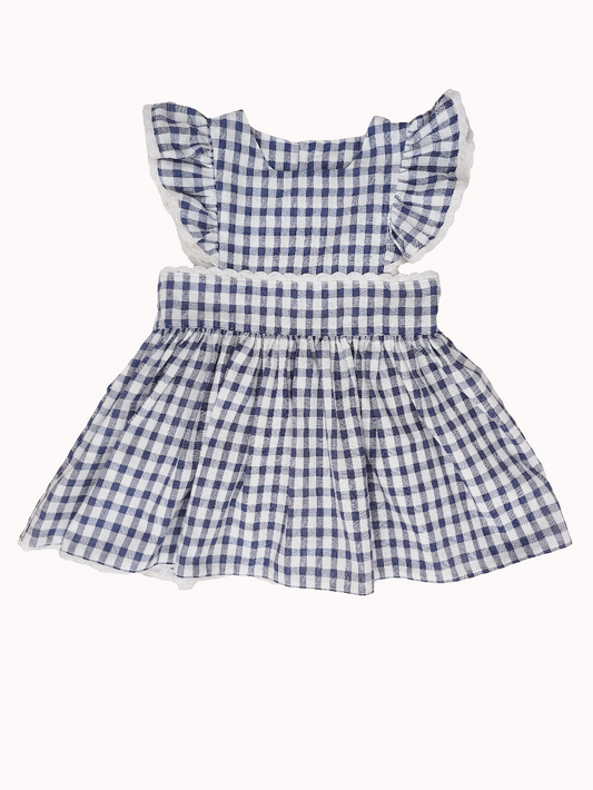VESTIDO ANA VICHY AZUL MARINO
