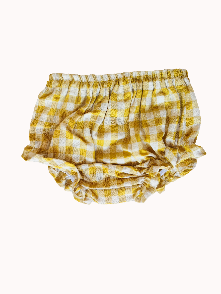 CUBRE PAÑAL MELISA VICHY AMARILLO