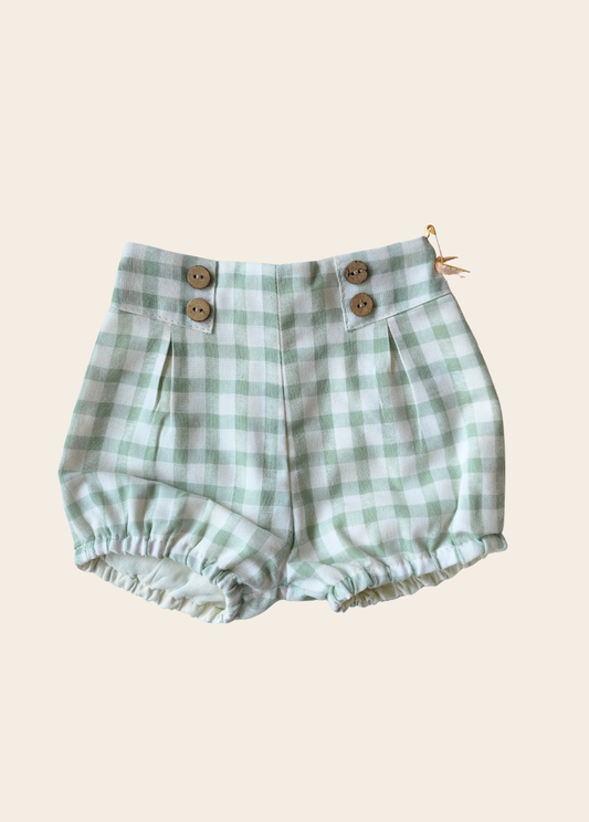 Cubrepañal Platino Vichy Verde