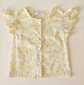 Blusa Fatima Flores Amarillas