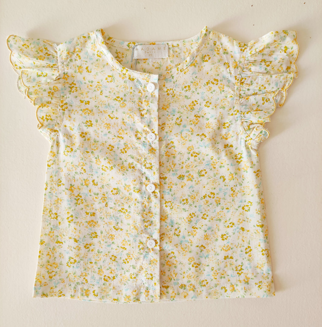 Blusa Fatima Flores Amarillas
