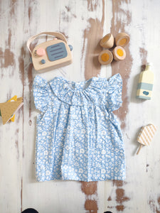 Blusa Hortensia celeste